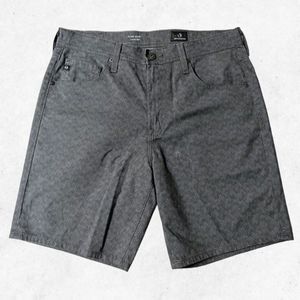 Adriano Goldschmied Mens Gray Pattern‎ Print The Kline Shorts Size 31R 5 Pockets